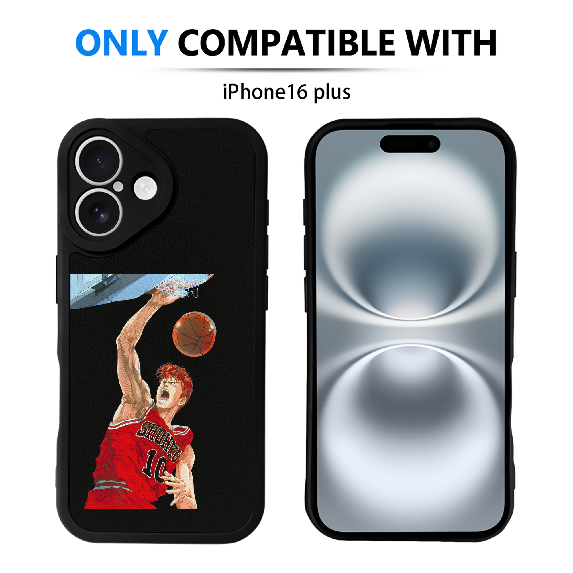 （画像用） SLAM DUNK／スラムダンク 【iPhone 16シリーズ対応】シリコンスマホケース（レザー調） 材質：シリコン